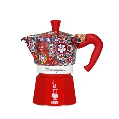 Cafetiera Bialetti Dolce &amp; Gabbana - Moka Express Rosu 3 cesti