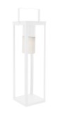 Cumpara ieftin Felinar incarcare solara otel alb 20x20x75 cm