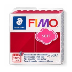 Pastă polimerică FIMO Soft 57g Roșu profund deschis