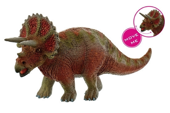 Triceratops - Figurina dinozaur cu cap mobil