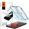 Folie de protectie Ecran Spigen GlastR EZ FIT pentru Samsung Galaxy S22 5G S901, Sticla Securizata, Full Glue, Set 2 bucati