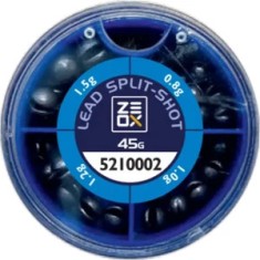 Set Plumbi ZEOX Lead Split Shot 45g foto