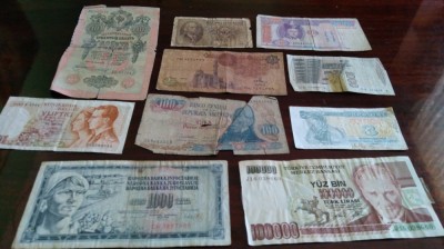 10 bancnote rupte, uzate, cu defecte (cele din imagine) #11 foto