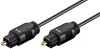 Cablu Optic Toslink Goobay, Tata-Tata, 1m, Audio Digital, Negru