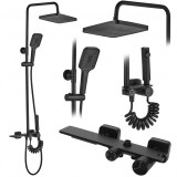 Coloana de dus REA HELIX Black
