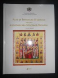 Acte si tomosuri sinodale privind canonizarea sfintilor romani (1950-2020)