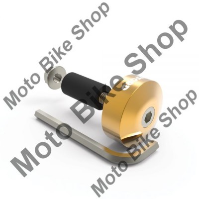 MBS Set capeti de ghidon, din AL, pentru ghidoane standard D.22, include imbus 5mm, aurii, Cod Produs: OX592OX foto