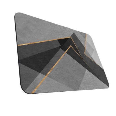 Covoras pentru baie ultra absorbant, anti-alunecare, material Diaton, Model Abstract, 50 x 80 cm foto