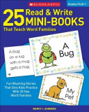 25 Read &amp; Write Mini-Books: That Teach Word Families