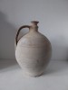Ulcior vechi de lut, ulcior de apa, romanesc, Romania, 33cm inaltime, decorat/pictat manual