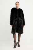 Silvian Heach palton ANAITZ culoarea negru, GPA25347PL