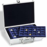 Cufar de aluminiu pentru 112 monede diverse