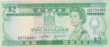 Bancnotă Fiji 2 Dollars, Central Monetary Authority, seria C/2 704460