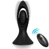 ARMONY - VIBRATOR &amp; ANAL PLUG SILICONE BLACK