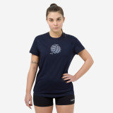 Tricou Volei Bleumarin Damă, Allsix