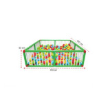 Tarc de joaca de exteriorinterior pentru copii Pilsan Ball Pool 170x170cm