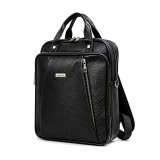 Cumpara ieftin Rucsac Business Unisex din Piele Ecologica Premium, Negru, 36x28 cm, pentru Laptop 15 inch &ndash; 3 in 1: Spate, Umar, Mana, Magrot 26053