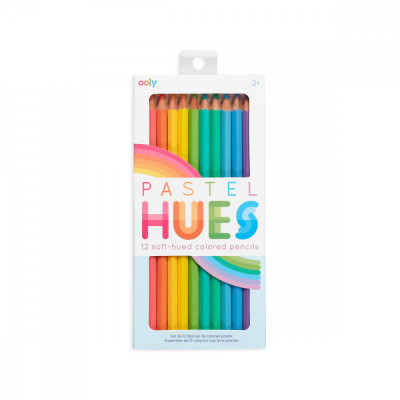 Creioane colorate in nuante pastelate - Set de 12 foto