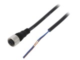 Cablu Conectare Autonics M12 2m PVC, 2 Pini, Drept, Mama, Negru