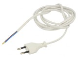 Cablu Electric Alb 2x0,75mm2 1,9m 2,5A