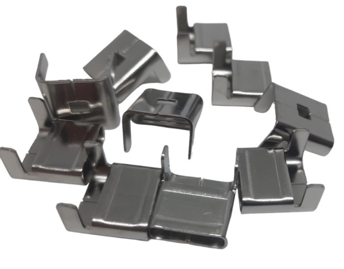 Set 10 bucati catarame clasice pentru prindere si fixare banda inox 12.7mm