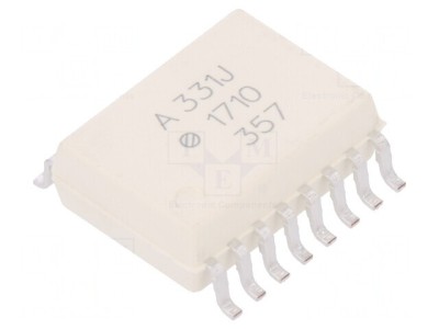 Optocuplor SMD 5kV SO16 60kV/&amp;mu;s foto