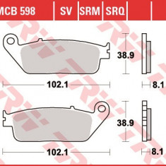 Set placute frana TRW MCB598SRM - Honda CB 400-600-1000 - CBR 750 - VT 1100 Shadow - Kymco People - Xciting- Suzuki GSF - GSX 400cc