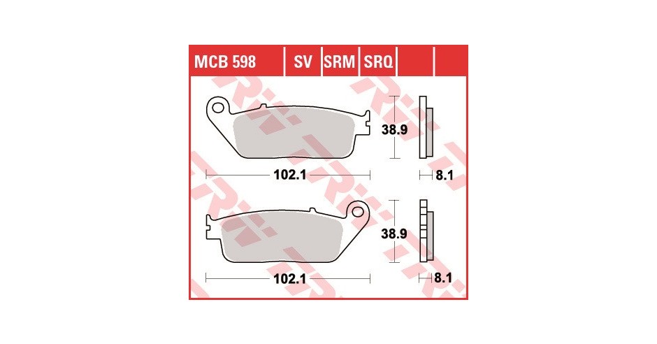 COPPIA PASTIGLIE FRENO 212MS 212 MS per Kymco 500 XCITING R 2007-2014