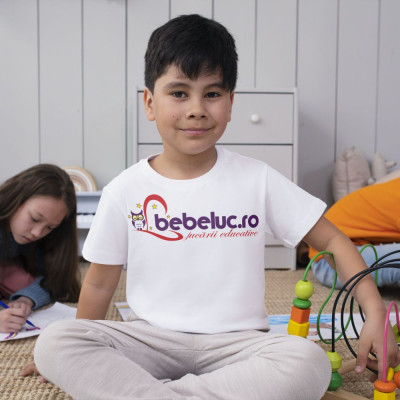 Tricou pentru copii din bumbac personalizat cu poza foto
