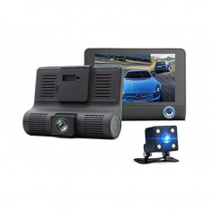 Camera auto FULL HD cu Trei camere (Martorul ideal in trafic) foto