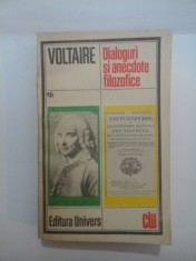 DIALOGURI SI ANECDOTE FILOZOFICE - VOLTAIRE foto