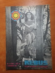 revista flacara rebus 1 noiembrie 1982 - 6 rebusuri completate din 18