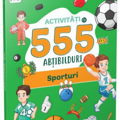 Activități cu 555 abțibilduri - Sporturi. Stick it! - Paperback brosat - *** - Gama Junior