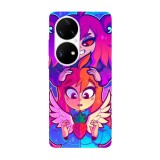 Husa compatibila cu Huawei Nova 8i model Celeste, Silicon, TPU, Viceversa, Transparent, Carcasa
