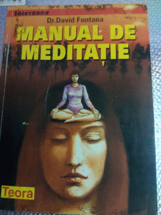 Manual de meditație,David fontana,folosit,25 lei
