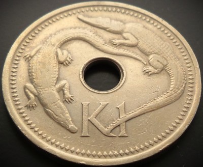 Moneda 1 KINA - PAPUA NOUA GUINEE, anul 1975 *cod 4950 foto