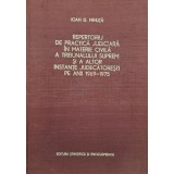 Ioan G. Mihuta - Repertoriu de practica judiciara in materie civila a Tribunalului Suprem si a altor instante judecatoresti pe anii 1969 - 1975 (Editi