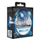 Set 2 becuri Philips H4 ColorVision albastru 12V 60/55W 12342CVPBS2