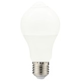 Bec LED Hoff clasic A60 E27 10W 800lm lumina rece 6000 K, cu senzor de miscare