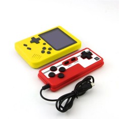 Mini consola portabila Rantime, 400 jocuri, 2 jucatori, Galben