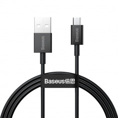 Cablu Date &amp; Incarcare Fast Charging MicroUSB 2A (Negru) 1m BASEUS CAMYS-01
