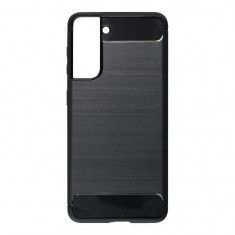 Husa Compatibila cu Samsung Galaxy S21 Plus - iberry Carbon Negru