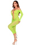 Body Dres Print Sarpe Leg Avenue, Verde Neon, S-L