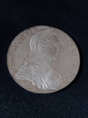 Austria 1780 - 1 taler - Maria Tereza, restrike №7 , argint