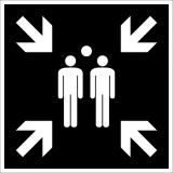 șablon de pictogramă loc de adunare