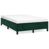 Cumpara ieftin Cadru de pat fara saltea, verde inchis, 120x200 cm, catifea