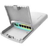 Cumpara ieftin Router PowerBox Pro de exterior, 5 x Gigabit 4 PoE, 1 x SFP, RouterOS L4 - Mikrotik RB960PGS-PB
