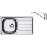 Pachet chiuveta bucatarie inox Franke SKN 611-78/44 DR, dreptunghiulara, 1 cuva si picurator pe partea dreapta, 78x43.5x15 cm, adancime cuva 15 cm + B
