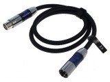 Cablu XLR 3pin 1m negru