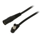 Cablu DC 5,5/2,5 mm Mufă-Soclu &icirc;n Unghi 2x0,5mm&sup2;